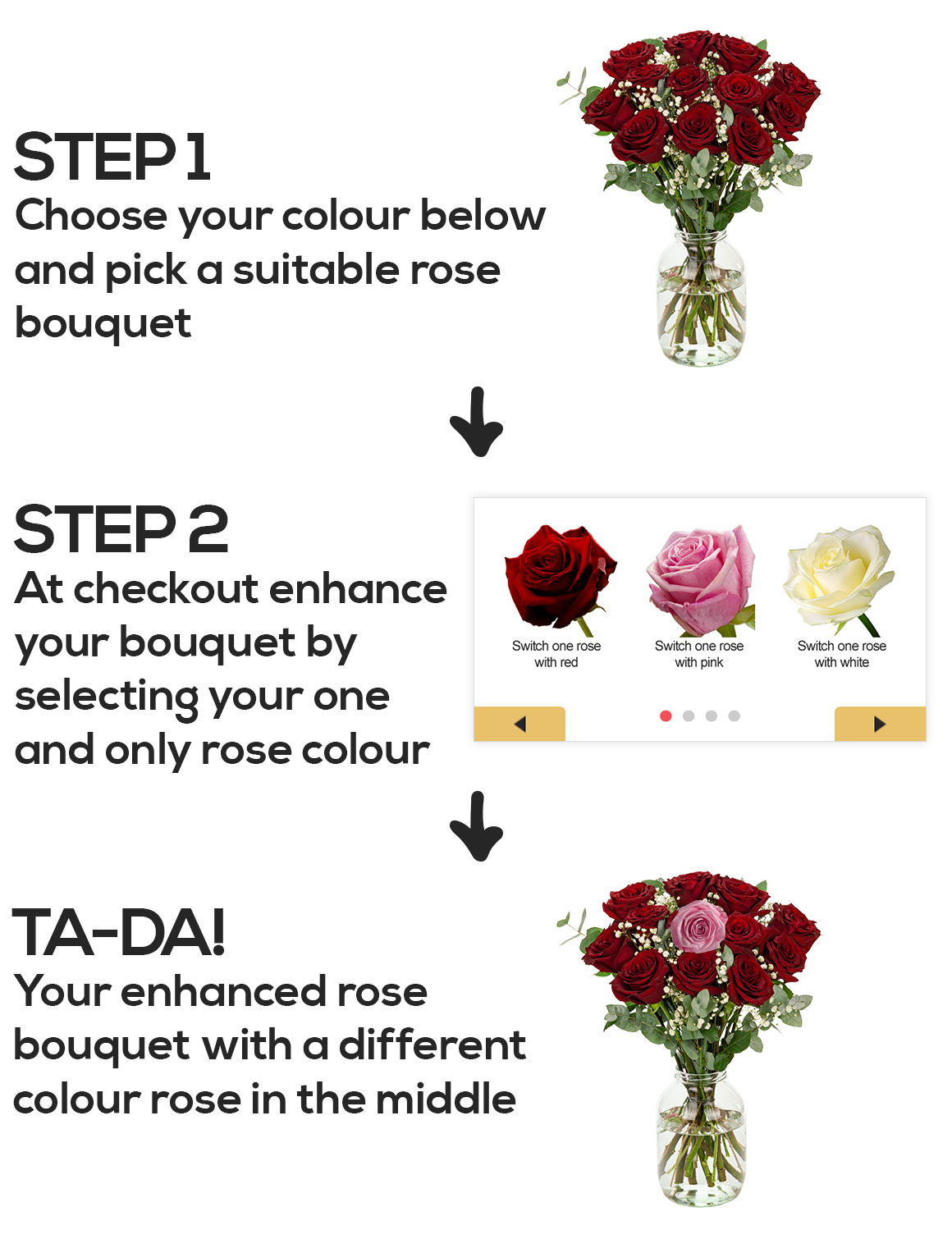 One and only rose bouquet