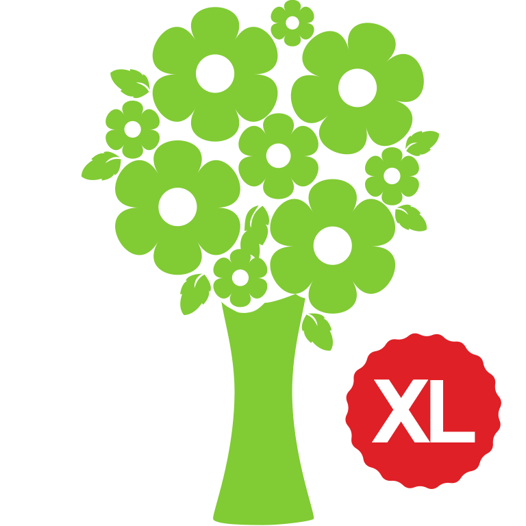 Extra large bouquet presentation icon